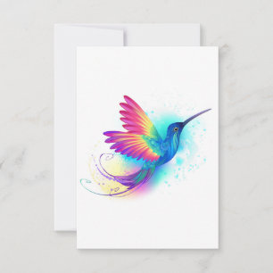 Exotic Rainbow Hummingbird Anteckningskort