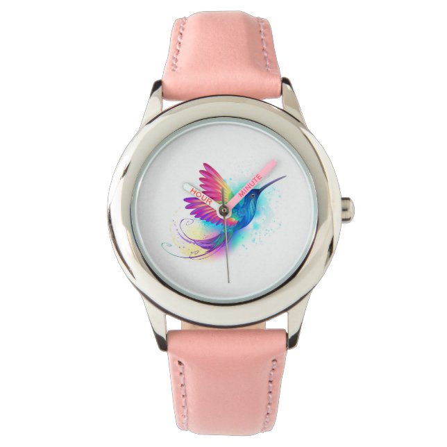Exotic Rainbow Hummingbird Armbandsur (Framsida)