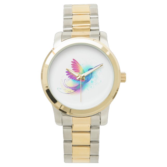 Exotic Rainbow Hummingbird Armbandsur (Framsida)