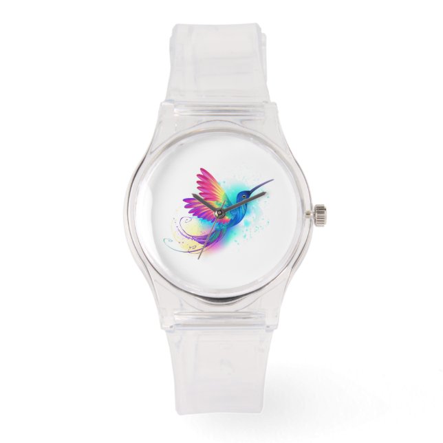 Exotic Rainbow Hummingbird Armbandsur (Framsida)