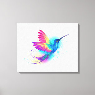 Exotic Rainbow Hummingbird Canvastryck