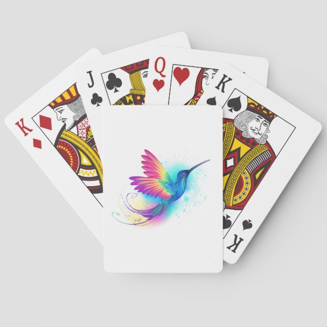 Exotic Rainbow Hummingbird Casinokort (Baksidan)
