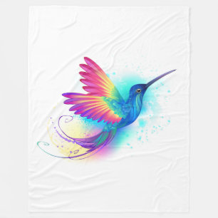Exotic Rainbow Hummingbird Fleecefilt