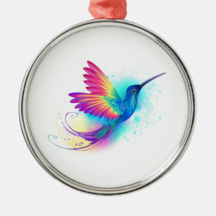 Exotic Rainbow Hummingbird Julgransprydnad Metall