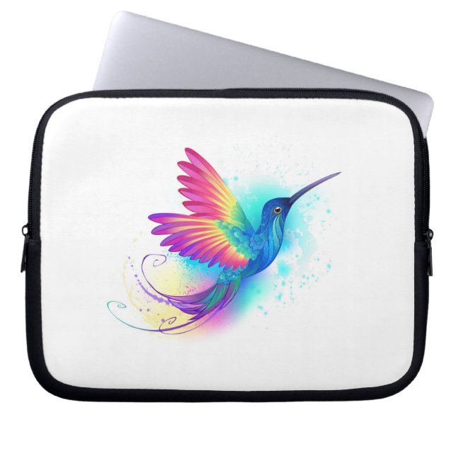 Exotic Rainbow Hummingbird Laptop Fodral (Framsidan)