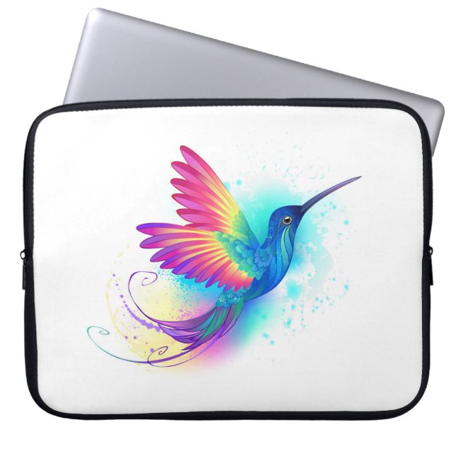 Exotic Rainbow Hummingbird Laptop Fodral (Framsidan)