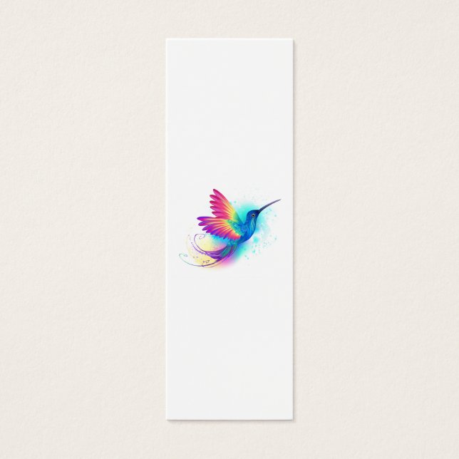 Exotic Rainbow Hummingbird Litet Visitkort (Framsidan)