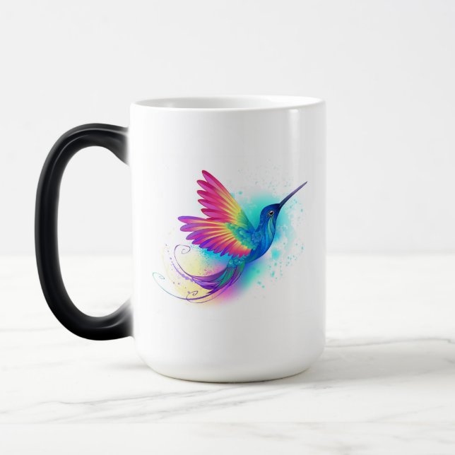 Exotic Rainbow Hummingbird Magisk Mugg (Vänster)