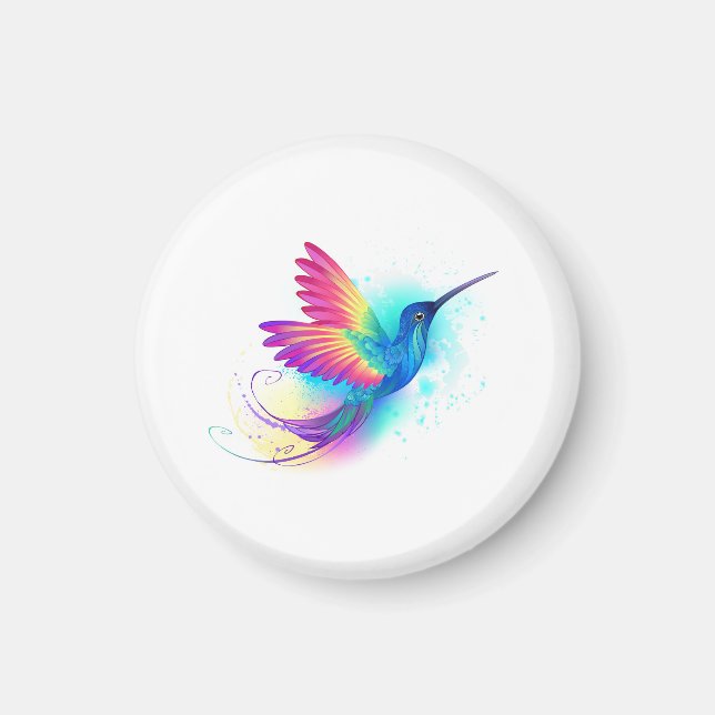 Exotic Rainbow Hummingbird Magnet (Framsidan)