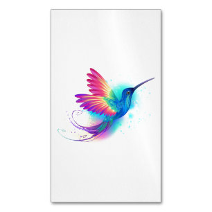 Exotic Rainbow Hummingbird Magnetiska Visitkort