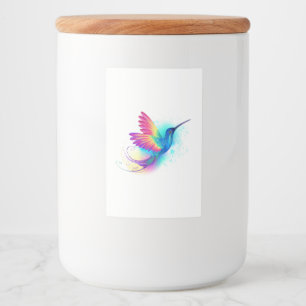 Exotic Rainbow Hummingbird Mat Etikett