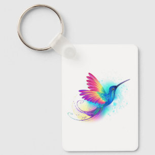 Exotic Rainbow Hummingbird Nyckelring