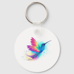 Exotic Rainbow Hummingbird Nyckelring
