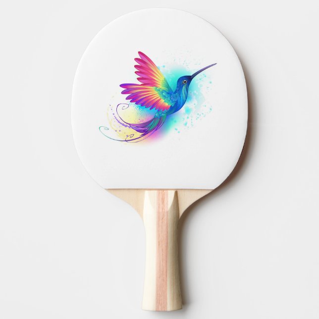 Exotic Rainbow Hummingbird Pingisracket (Framsidan)
