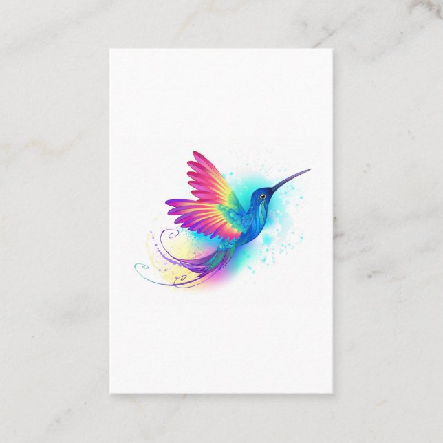Exotic Rainbow Hummingbird Rabattkort (Framsida)