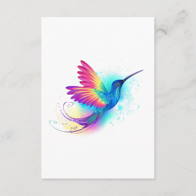 Exotic Rainbow Hummingbird Rådkort (Framsida)