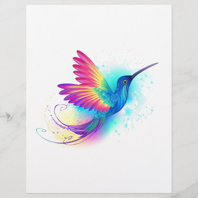 Exotic Rainbow Hummingbird Reklamblad (Framsidan)