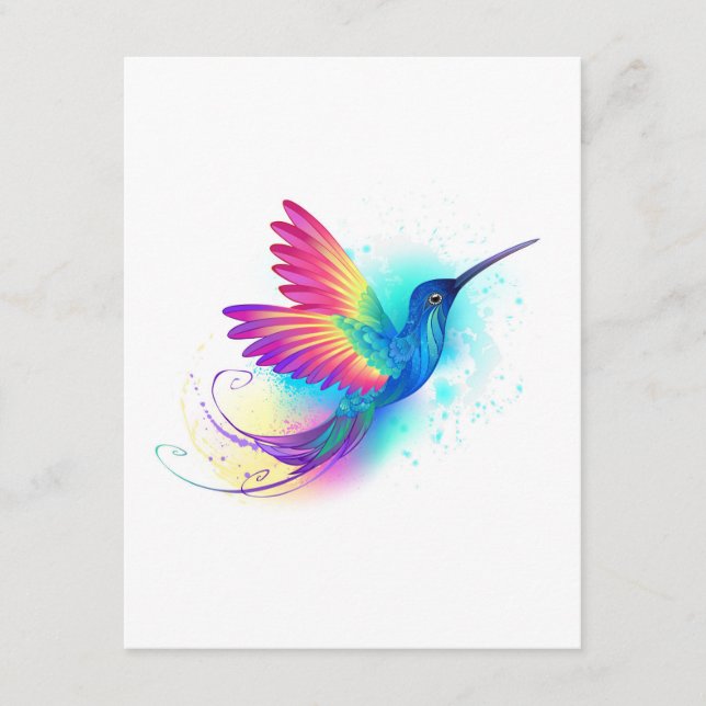 Exotic Rainbow Hummingbird Tilläggskort (Framsida)