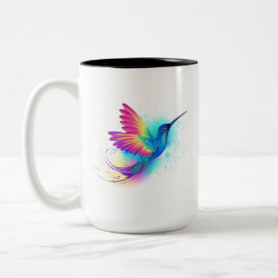 Exotic Rainbow Hummingbird Två-Tonad Mugg