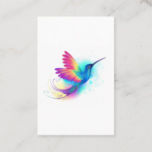 Exotic Rainbow Hummingbird Visitkort