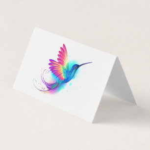 Exotic Rainbow Hummingbird Visitkort