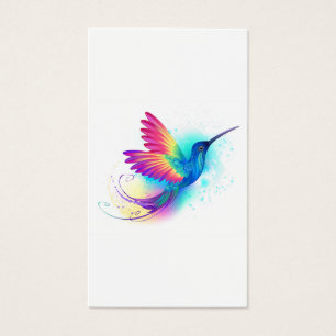 Exotic Rainbow Hummingbird Visitkort