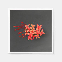 Exotic Red Väster Indian Jasmine Pappersservett