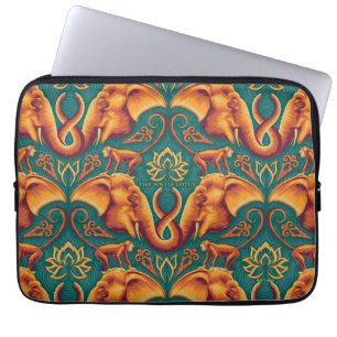 Exotic Safari Tapestry Mönster - White Lotus Laptop Fodral
