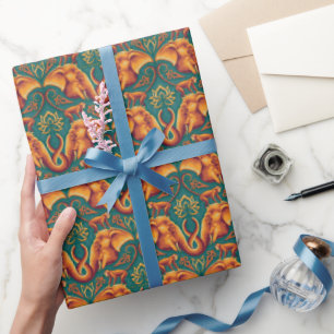 Exotic Safari Tapestry Mönster - White Lotus Presentpapper