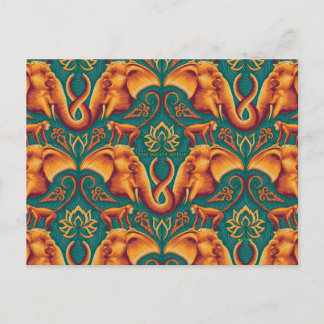 Exotic Safari Tapestry Mönster - White Lotus Vykort