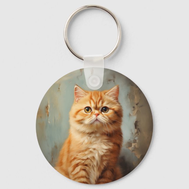 Exotic Shorthair cat Nyckelring (Framsida)