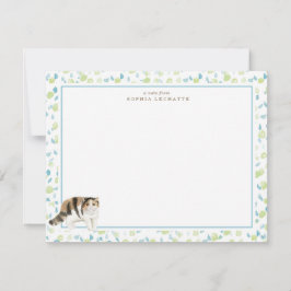 Exotic Shorthair Cat Personlig Stationery Anteckningskort
