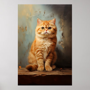 Exotic Shorthair cat Poster