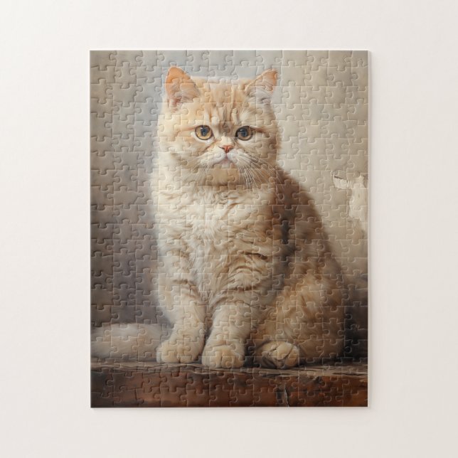 Exotic Shorthair cat Pussel (Vertikal)