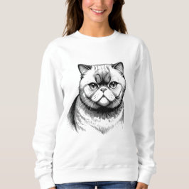 Exotic Shorthair Sketch Women's Sweater T Shirt