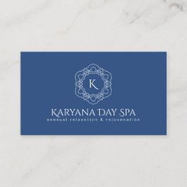 Exotic Spa Deep Cyan Ocean Masseuse Professionell Visitkort