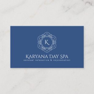 Exotic Spa Deep Cyan Ocean Masseuse Professionell Visitkort