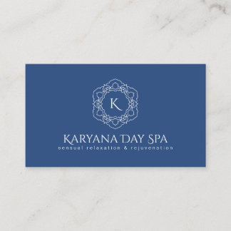 Exotic Spa Deep Cyan Ocean Masseuse Professionell Visitkort