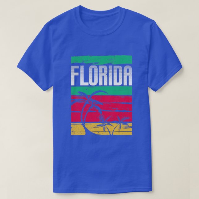 Exotic Summer Vacation Florida Älskare FL Florida T Shirt (Design framsida)
