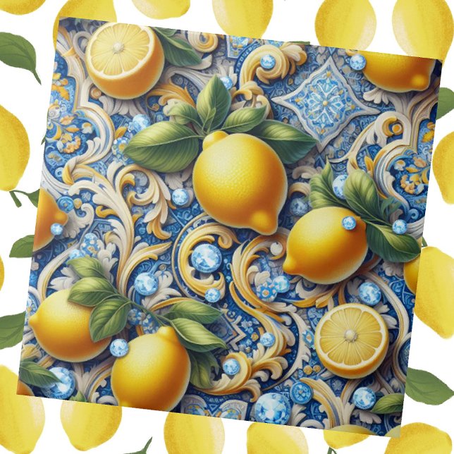 Exotic Tile Accents | Moroccan Mediterranean Lemon Kakelplatta (Skapare uppladdad)