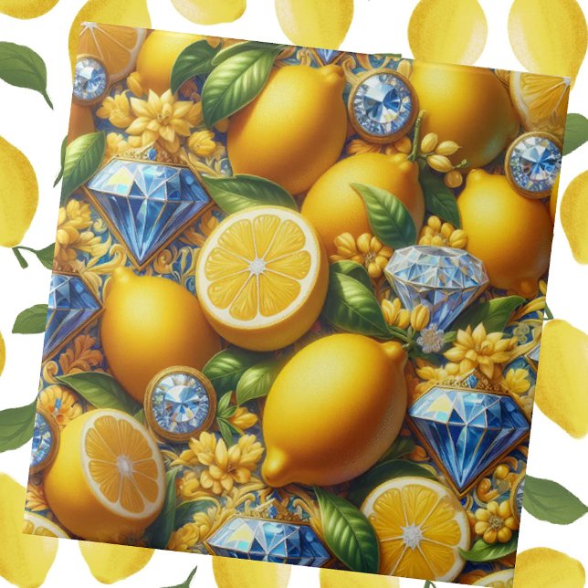 Exotic Tile Accents | Morrocan Mediterranean Lemon Kakelplatta (Skapare uppladdad)