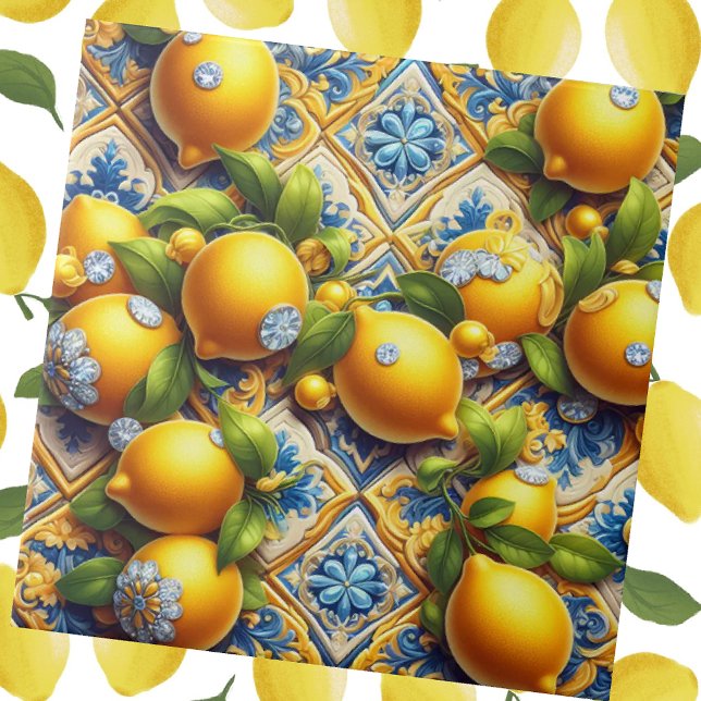 Exotic Tile Accents | Morrocan Mediterranean Lemon Kakelplatta (Skapare uppladdad)
