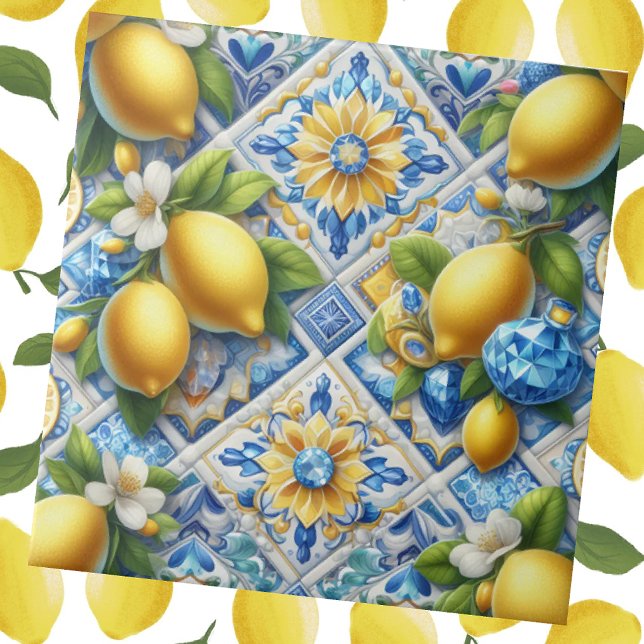 Exotic Tile Accents | Morrocan Mediterranean Lemon Kakelplatta (Skapare uppladdad)