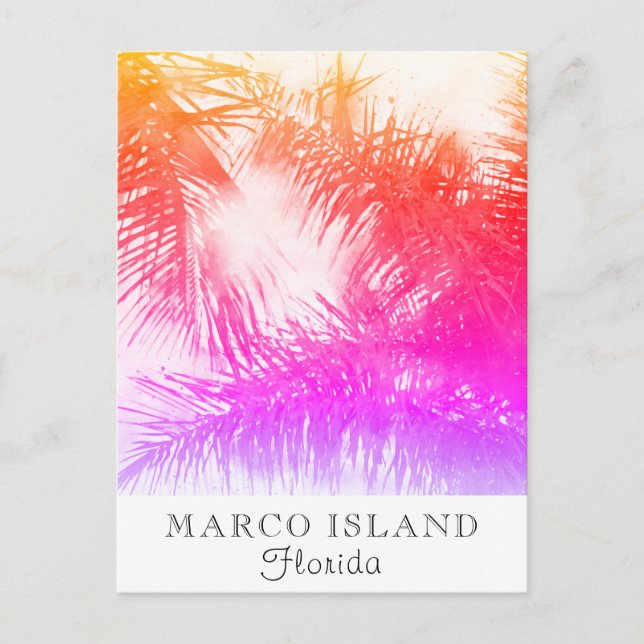 *~* Exotic Travel AP25 Personalize - Handflatan Lö Vykort (Framsida)