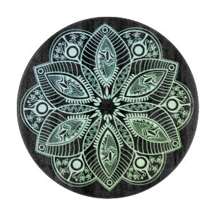 Exotic Tribal Grönt Gradient Mandala