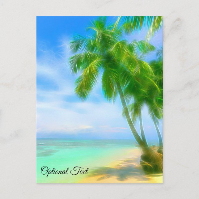 *~* Exotic Tropical Beach Sand tillvalstext AP13 Vykort (Framsida)