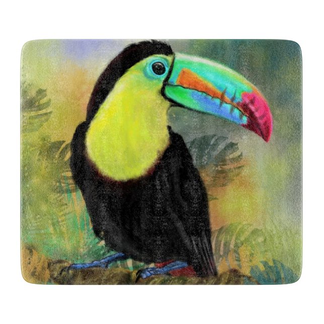 Exotic Tropical Toco Toucan Bird - Painting Miged (Framsidan)