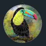 Exotic Tropical Toco Toucan Bird - Painting Miged Darttavla<br><div class="desc">Exotiskt Tropical Toco Toucan Bird - Painting Miged Watercolor Beval Colorful Colorful</div>