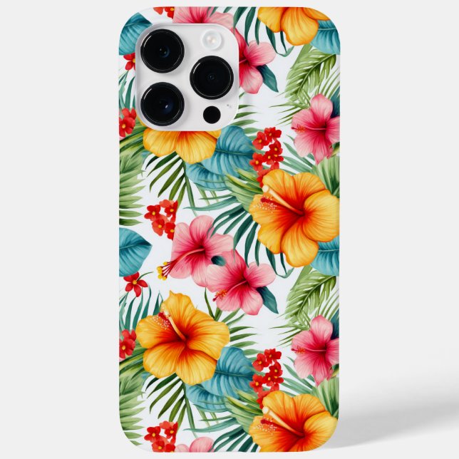 Exotic Watercolor Hawaiian Blommigt (Baksida)