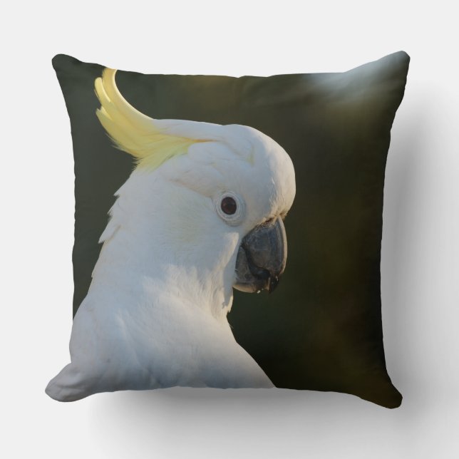 Exotic White Cockatoo Kudde (Framsida)